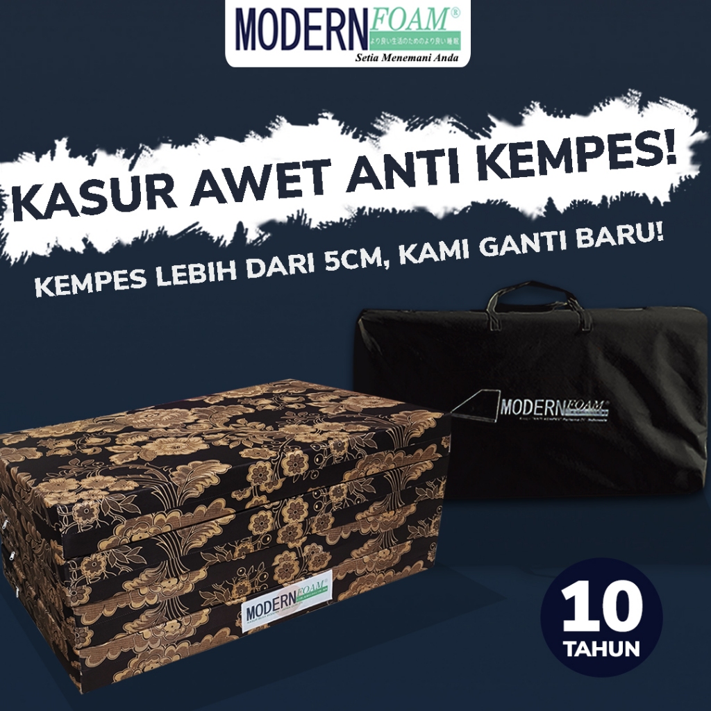 Modern Foam Kasur Lipat Lantai Busa Rebonded Anti Kempes