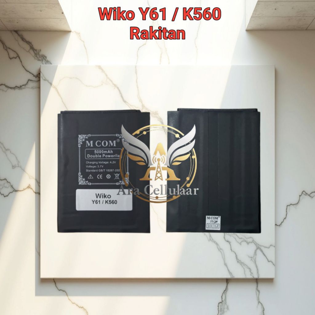 Battery Mcom Wiko Y61 / K560 Batre Baterai Double Power Kapasitas 5000 Mah