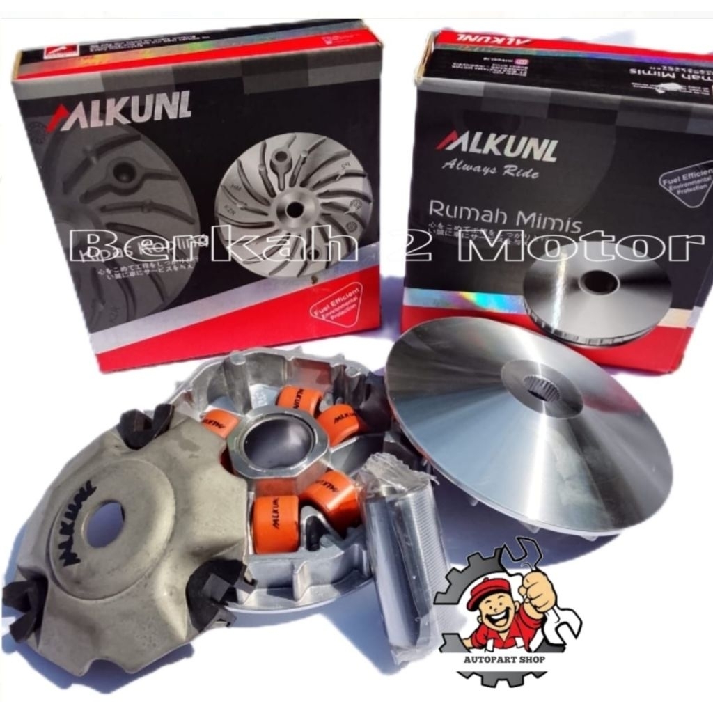 Rumah Roller Komplit+ Kipas Cvt KZR Vario 125, Vario Techno 125 Original merk Mlkunl