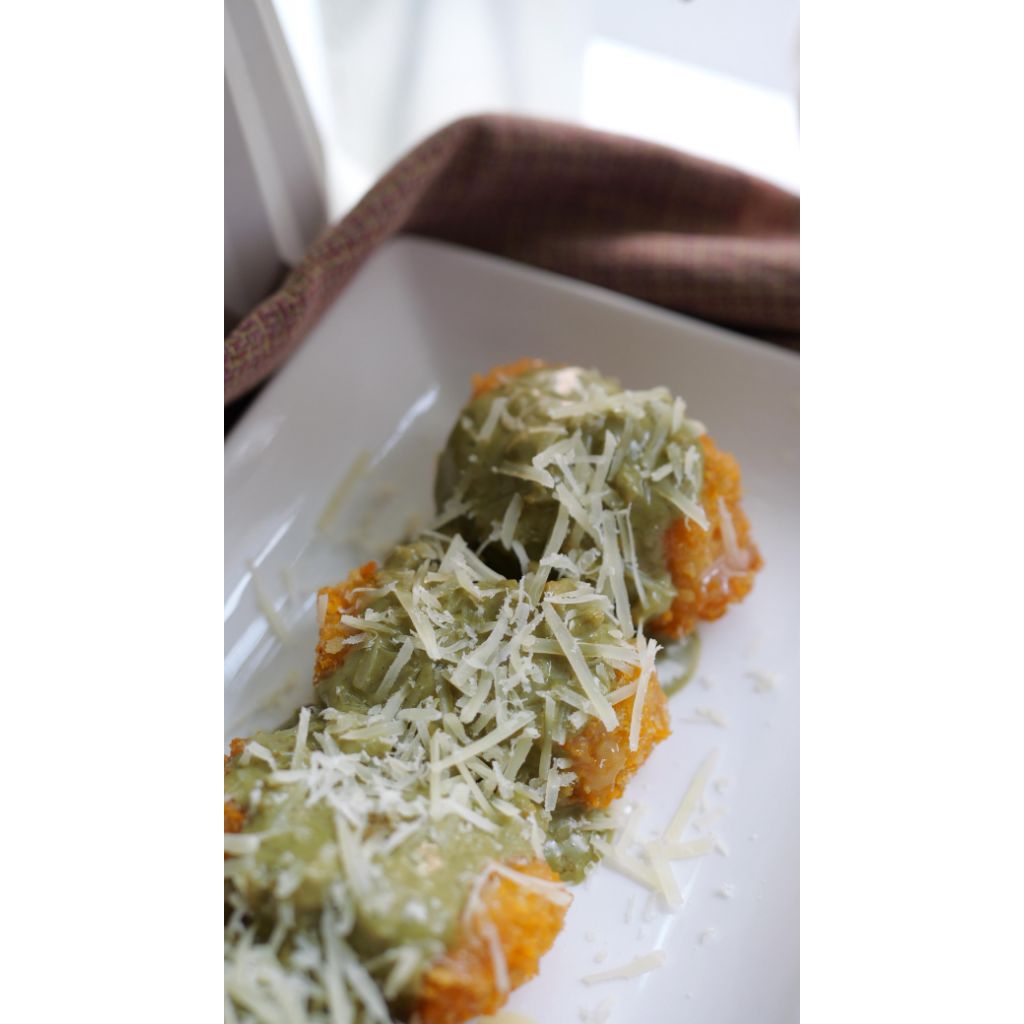 Pisang Nugget Crispy Matcha Keju isi 10