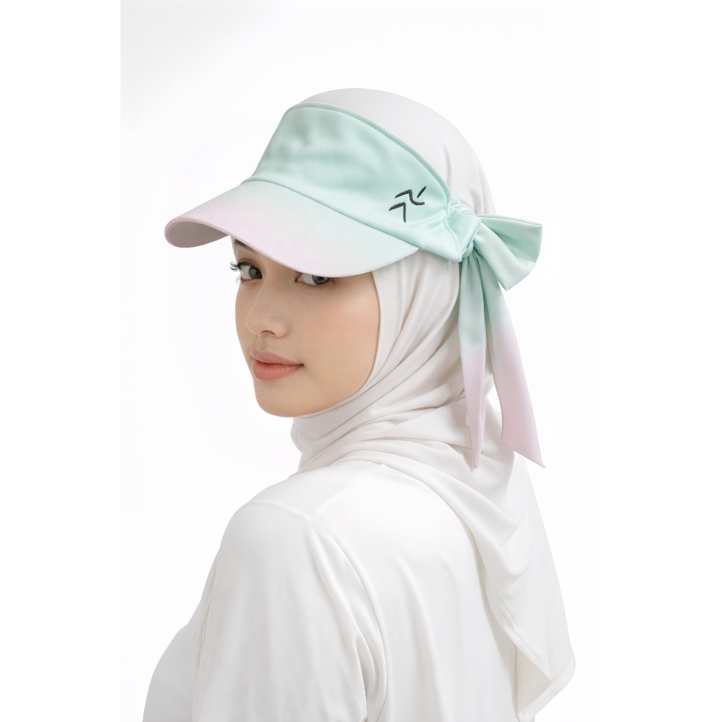 zkrstore Topi Hijab Wanita - Topi wanita korea style anti UV - olahraga -  Senam - Tenis - Running -