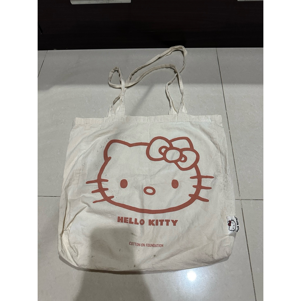 Cotton On x Sanrio Hello Kitty Tote Bag Beige