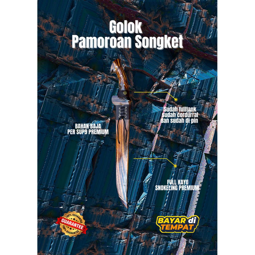[BAJA BERKAH ABADI] - GOLOK PAMOROAN SONGKET - GOLSEM BAJA PREMIUM - GOLSEM MULTIFUNGSI - BAJA PER P