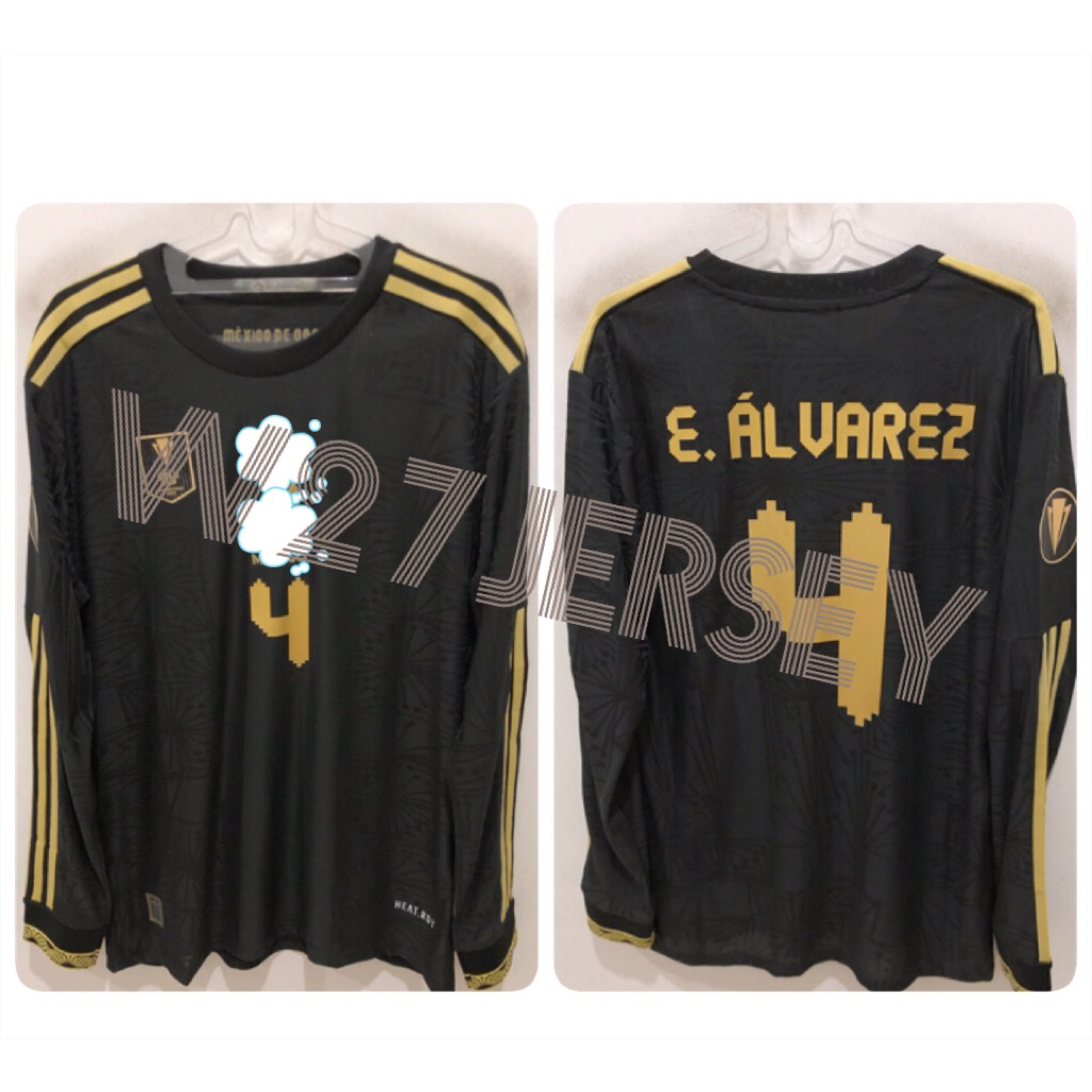 JERSEY PLAYER ISSUE - MEXICO LONGSLEEVE GOLD CUP 2025 name player E.Alvarez + Patch