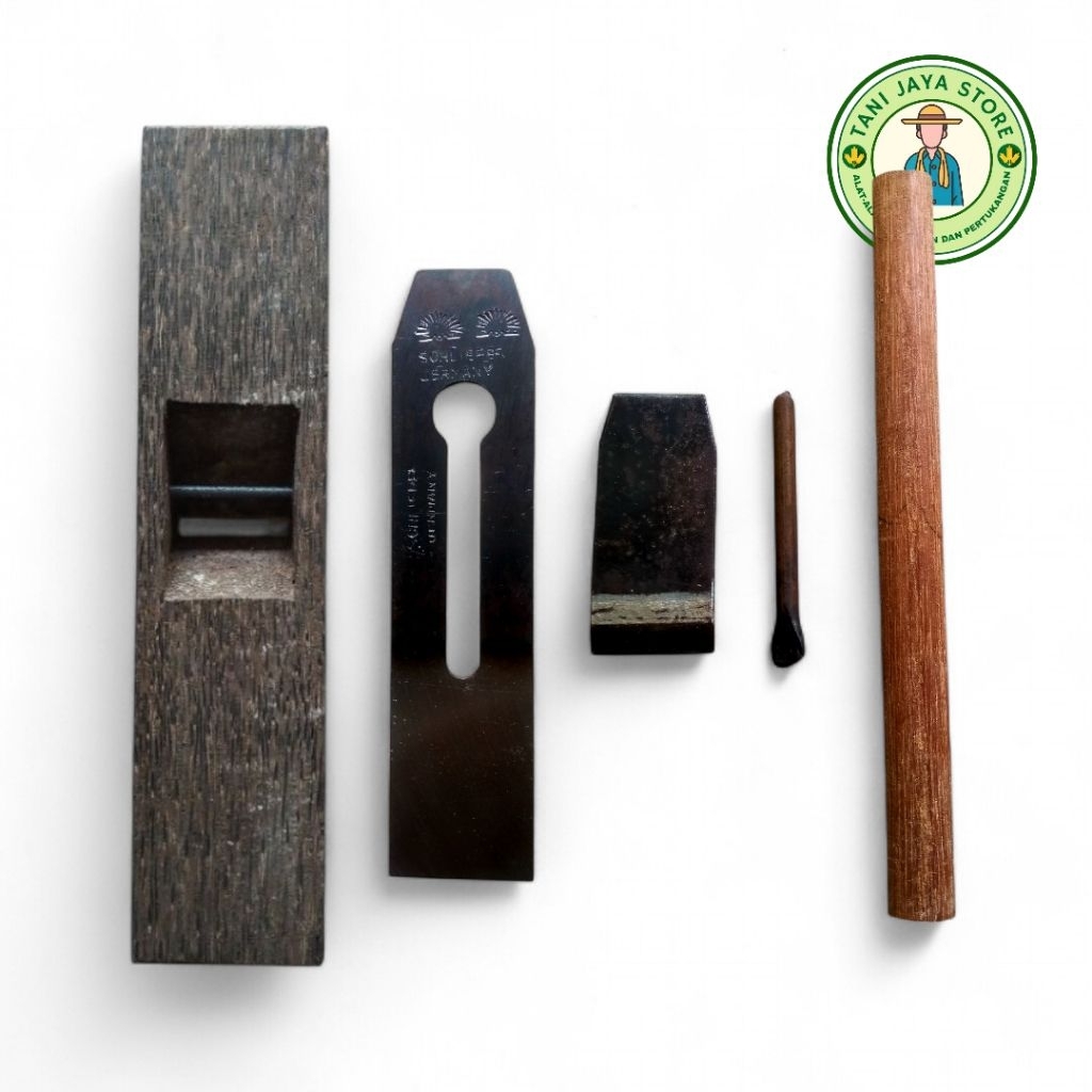 Set Serut Kayu Manual 30 cm Wilah Cap Mata | Ketam Unduk | Alat Serut Kayu