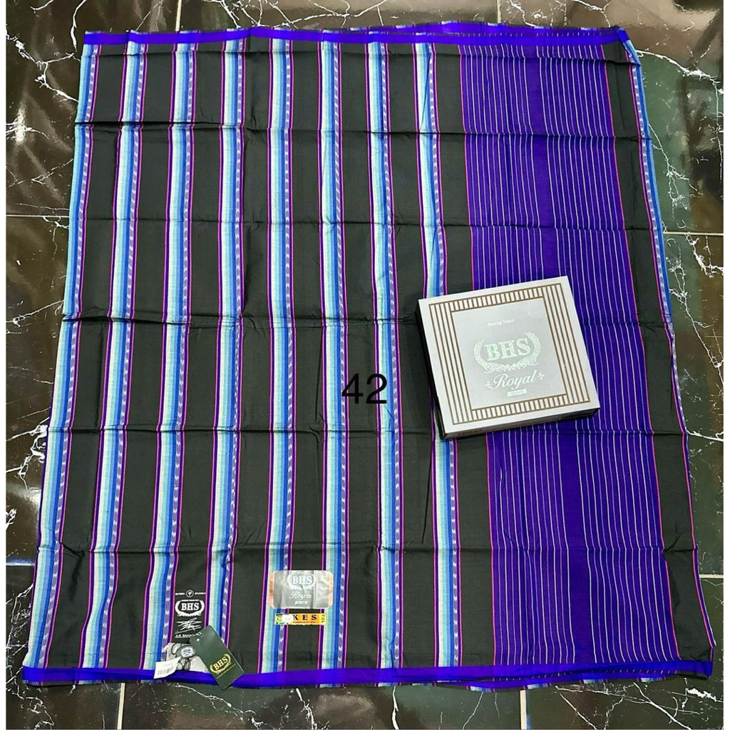 Limited - Sarung BHS Royal KBS/KES/KKR Silver Full Sutra 140/2 Halus dan Lembut [Garansi Original]