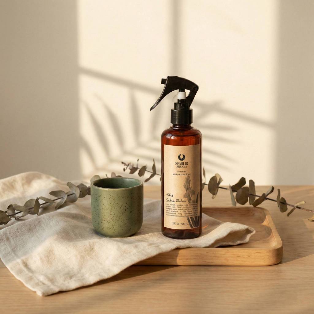 SEMILIR ARSANA Linen Spray Kilas Sedap Malam 250ml - Pewangi Linen Floral Green Sedap Malam Mawar Te