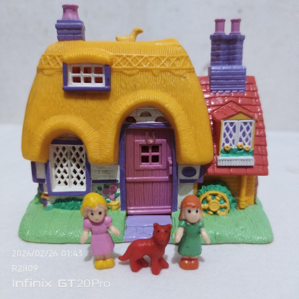 GENIE TOYS 1997 London Home Cabin COMPACT POLLY POCKET
