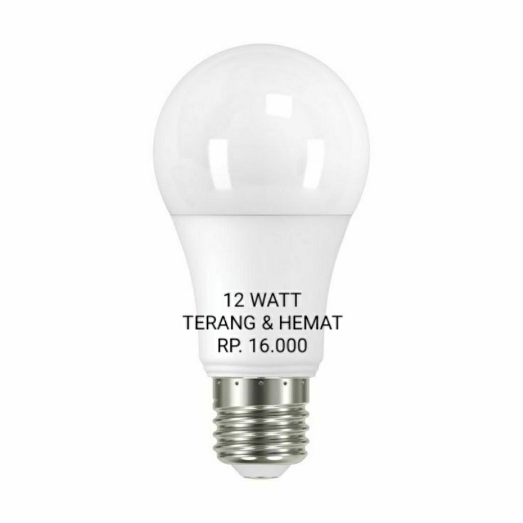 Lampu LED 12 Watt Hemat Listrik Terang | Bohlam LED Rumah Awet PCB Baru Pendingin
