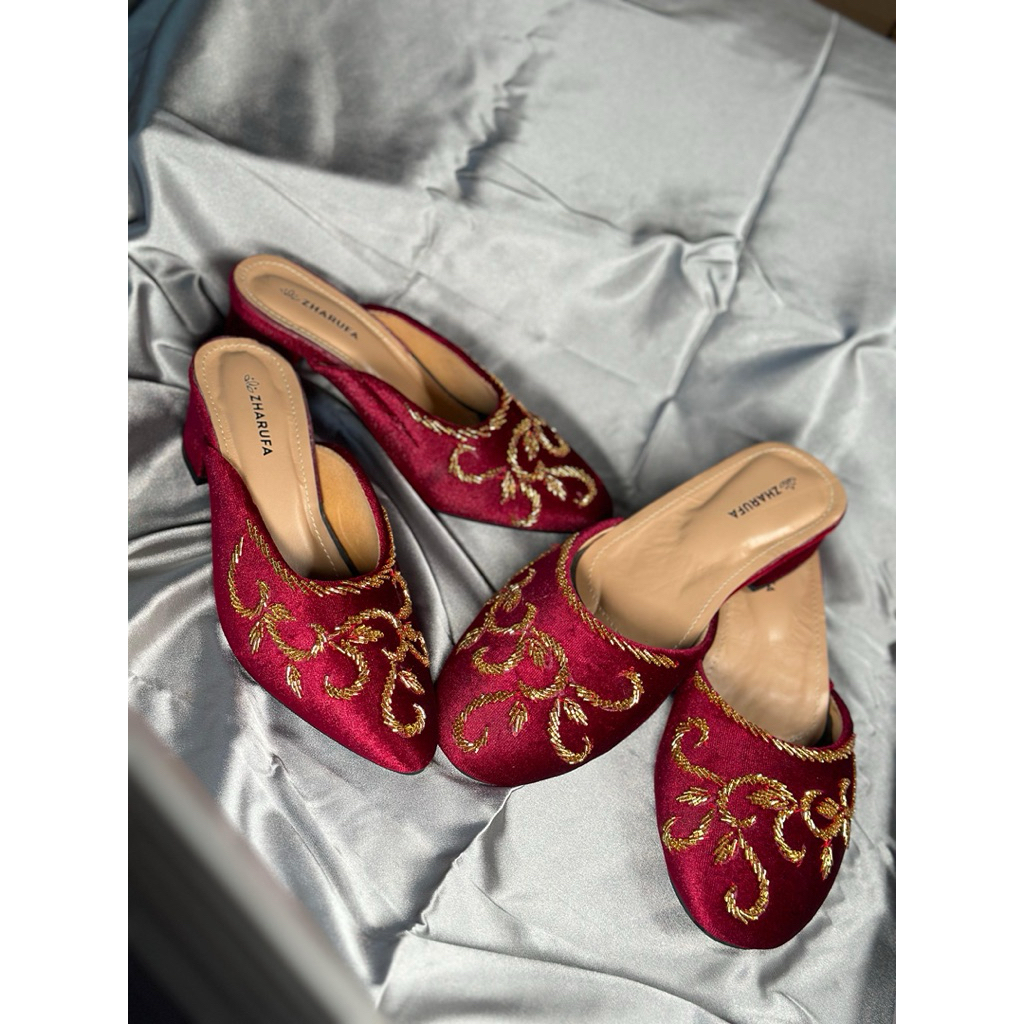 ZHARUFA selop pengantin bludru adat jawa