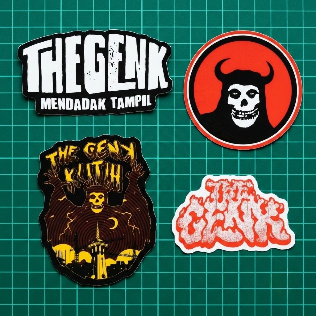 (BISA COD) STIKER PACK THE GENK BAND YK
