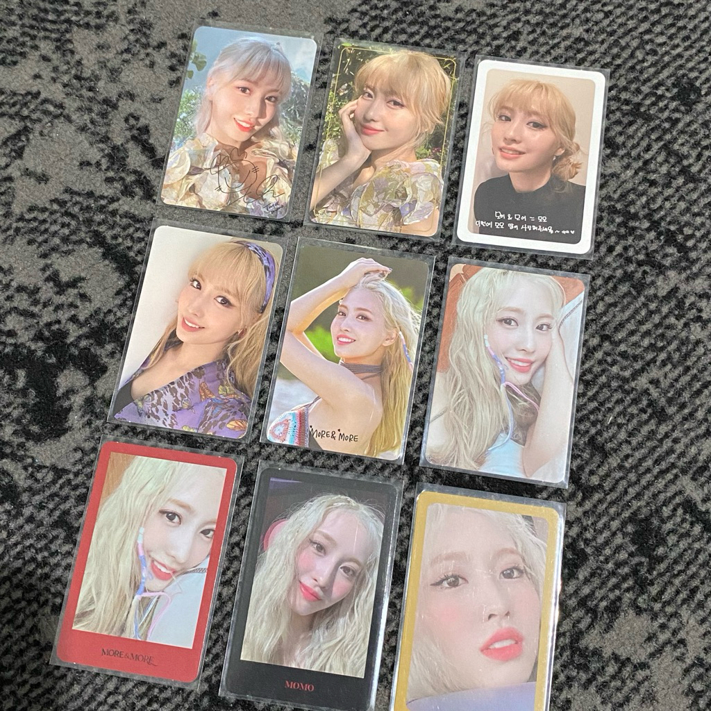 twice momo more & more and more official pc album photocard