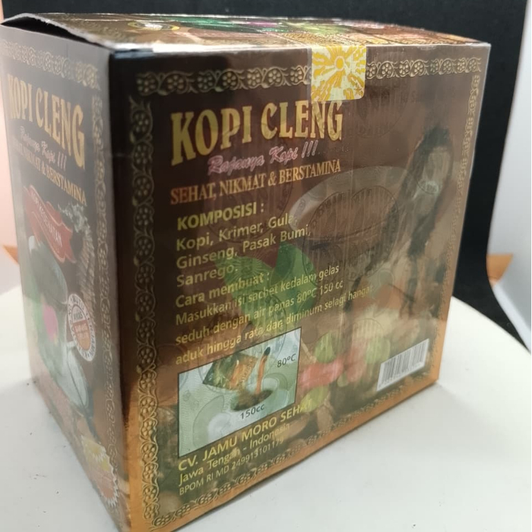 10 Sachet Kopi Cleng Original - Membantu Meningkatkan Stamina