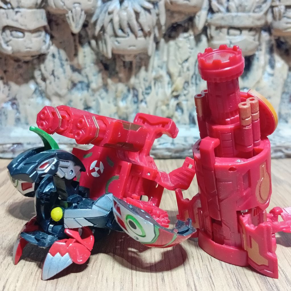 Bakugan Helios Mk2 + Battle Gear Twin Destructor + Zukanator