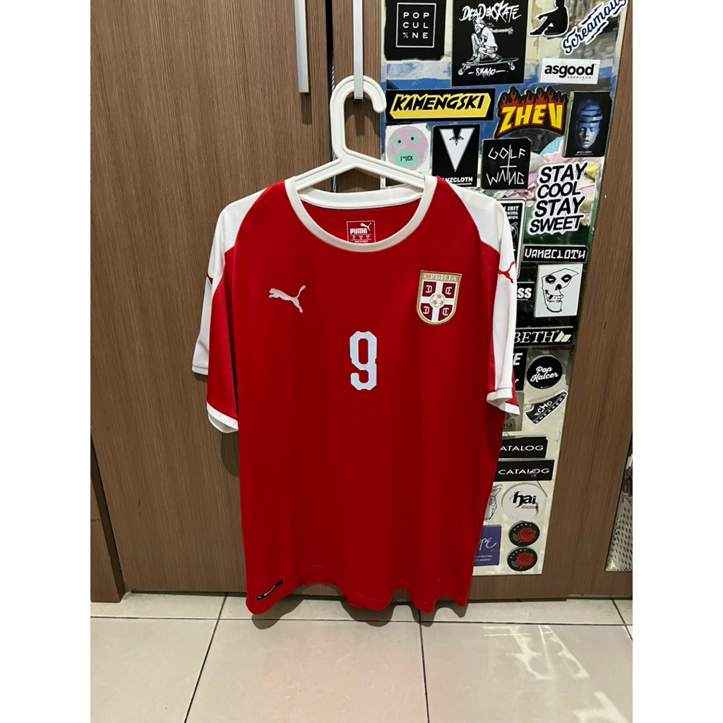 Jersey Serbia Home World Cup Kit 2018 Mitrovic_9 Original Puma
