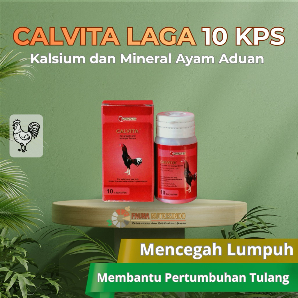 Calvita Laga 10 Kps - Doping Pertumbuhan Tulang Ayam Aduan/Sabung - MEDION