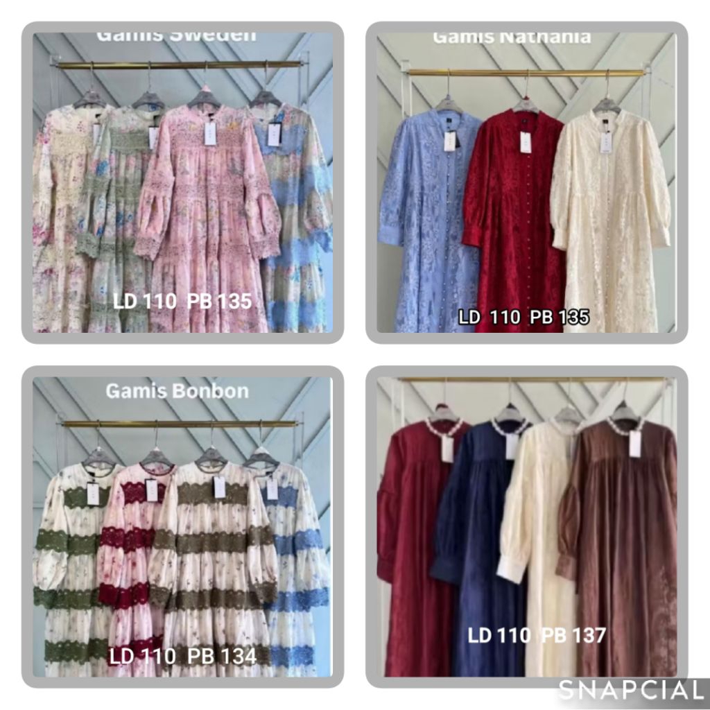 Gamis Lfy Brunett, gamis Lfy Chantal, gamis Goldy Rosella, gamis premium Lafreya, gamis dress Lfy, G