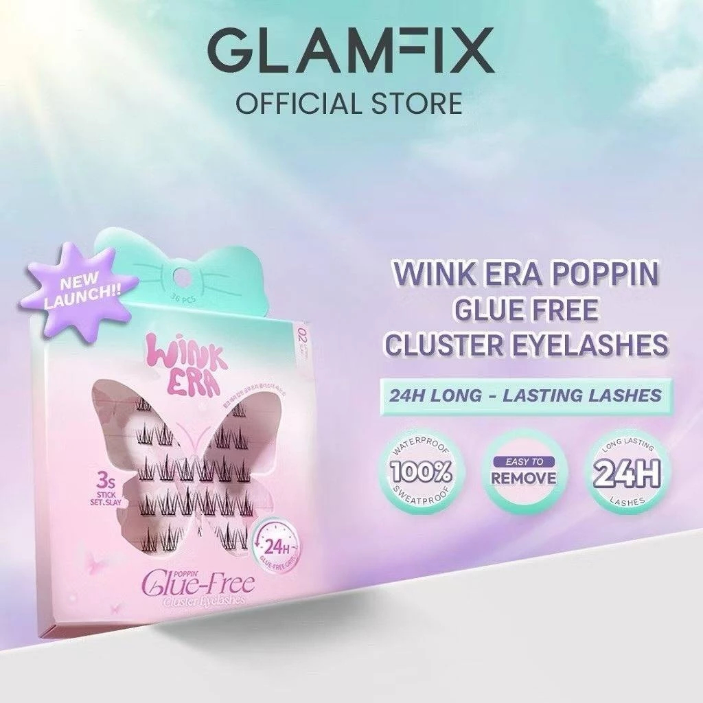LADY LOOK | GLAMFIX Wink Era Poppin' Glue-Free Cluster Eyelashes Bulu Mata Palsu
