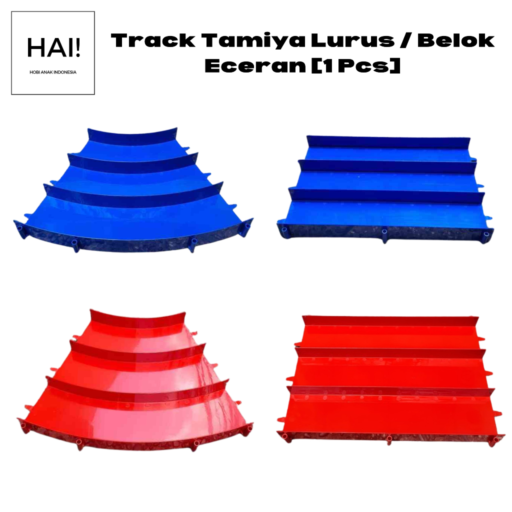 (IMAGE) Track Tamiya Eceran Lurus Belok 3 Jalur Mini 4WD [1 Pcs]