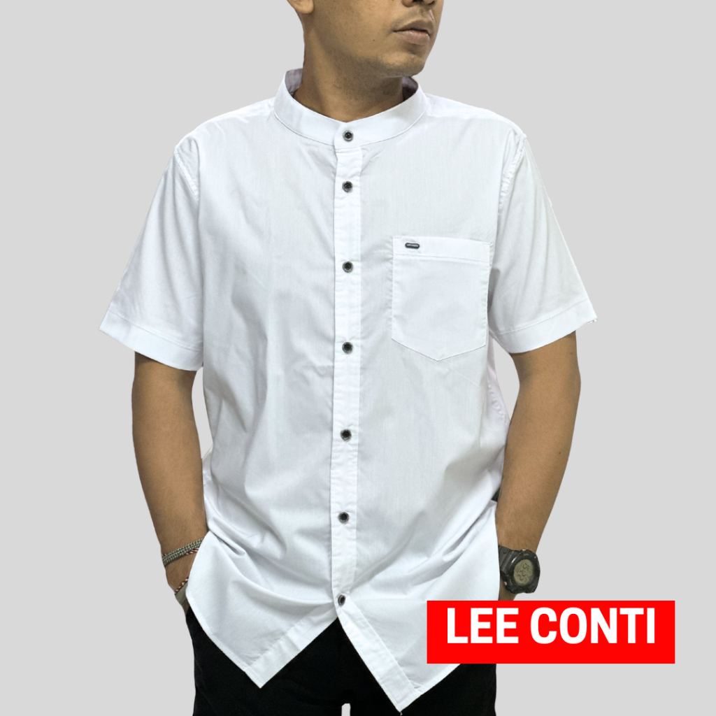 LEE CONTI Kemeja Pria Pendek Koko (KTC)