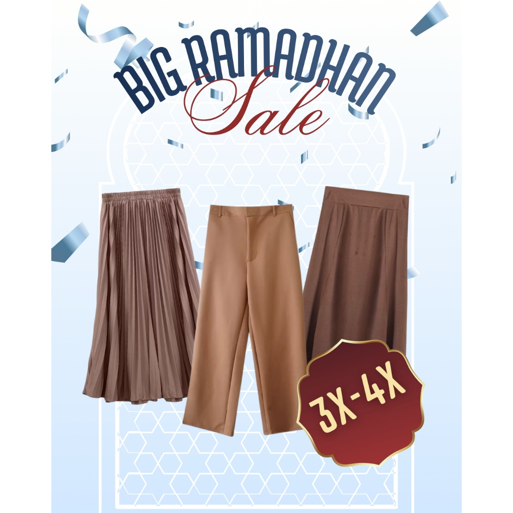 Bigissimo - Big Ramadhan Sale Pants SERBA DISKON 1 HARGA | Celana Wanita 3X - 5X Bigsize Jumbo 02 | 