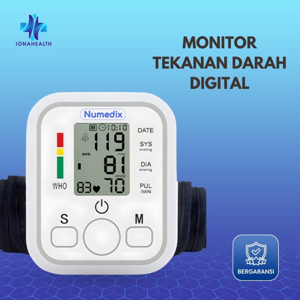TENSIMETER DIGITAL OTOMATIS -Tensimeter Numedix / Alat Cek Tekanan Darah / Alat Tensi Darah / Alat C