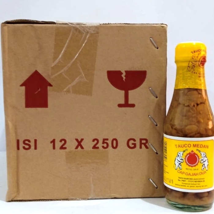 Tauco cap Gajah Dua Asli Medan 250gr / 1 Dus Isi 12pcs / Halal