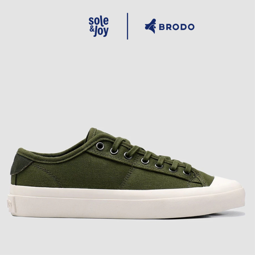 [Soleandjoy] BRODO - Vantage V2 Low Olive Off White Sole Sepatu Kanvas Cewek Cowok
