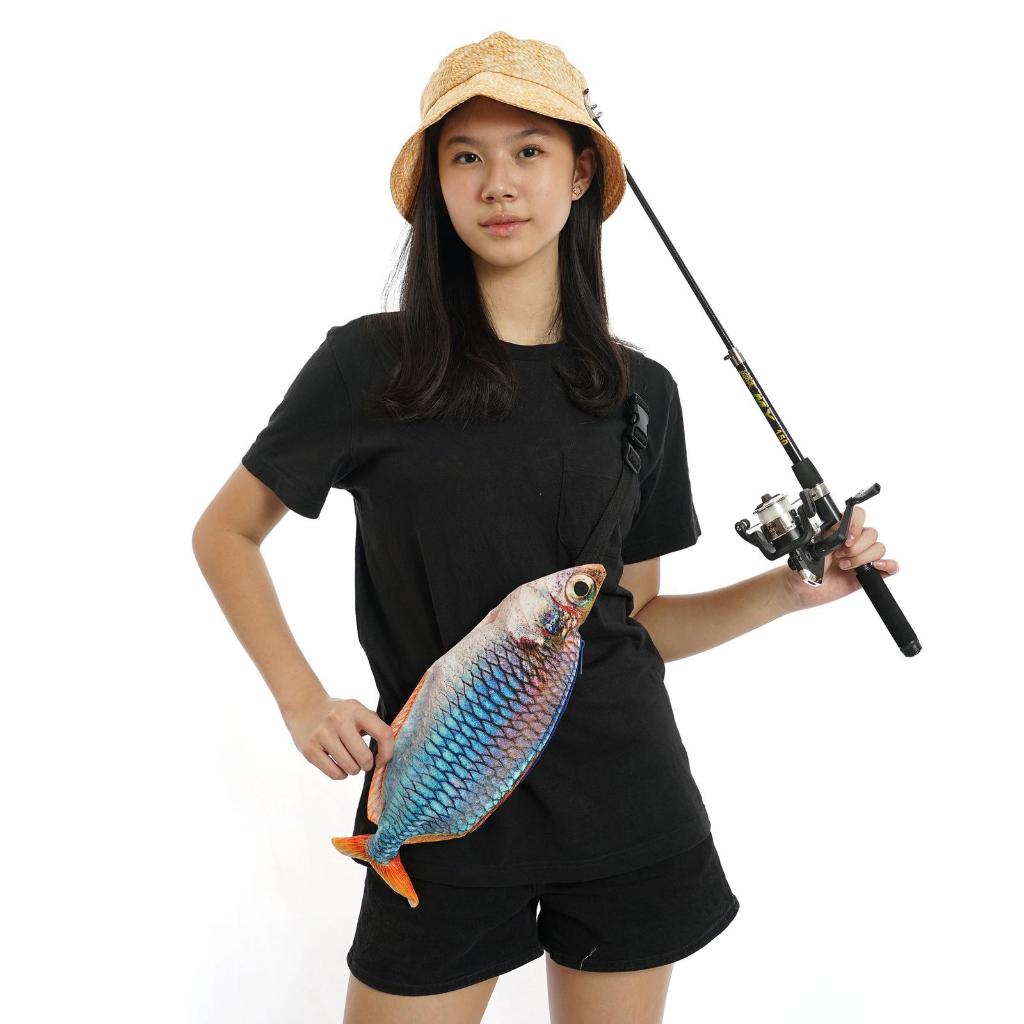 Tas Punggung Selempang Dada Rainbow Fish untuk Pedagang Ikan Segar tas konser concert bag Fish Bag F