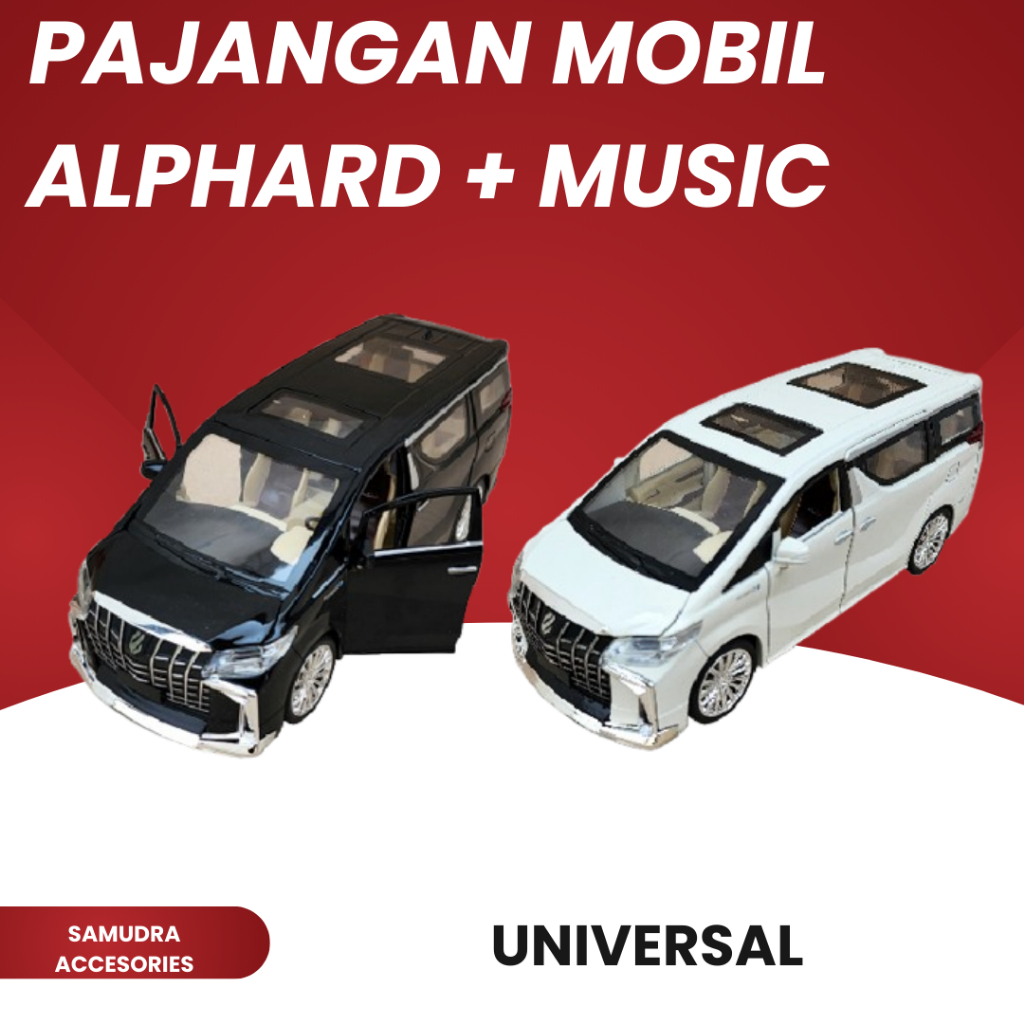 MOBIL TOYOTA ALPHARD MINIATUR MAINAN PAJANGAN MOBIL + MUSIC
