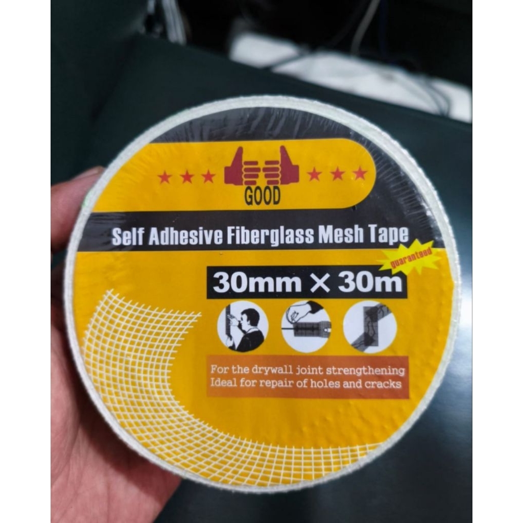 PERBAN GYPSUM / LAKBAN GYPSUM / PERBAN PLAFON GYPSUM UKURAN 30MM×30M