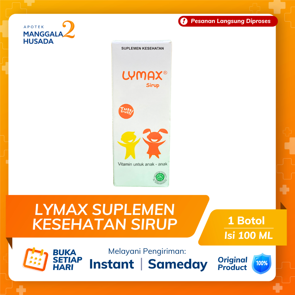 LYMAX SIRUP VITAMIN ANAK BOTOL 100 ML