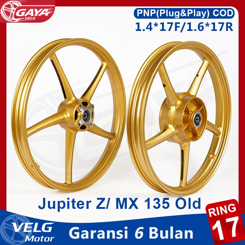 Velg BikingBoy Ring 17 Untuk Jupiter Z New/Z1/Burhan, MX 135 Old, Vega R/Rr/Zr New (Tromol Besar), L
