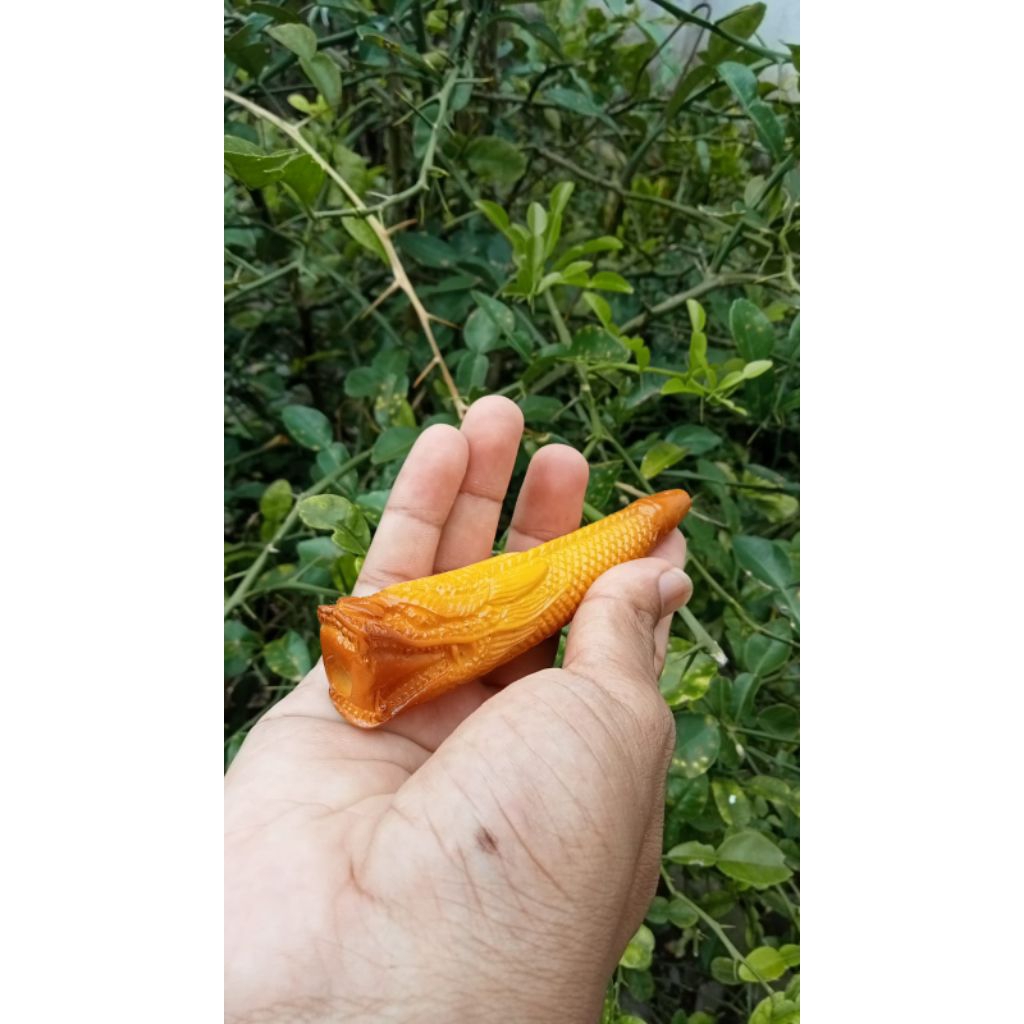 once srigading model ukir naga panjang 12cm
