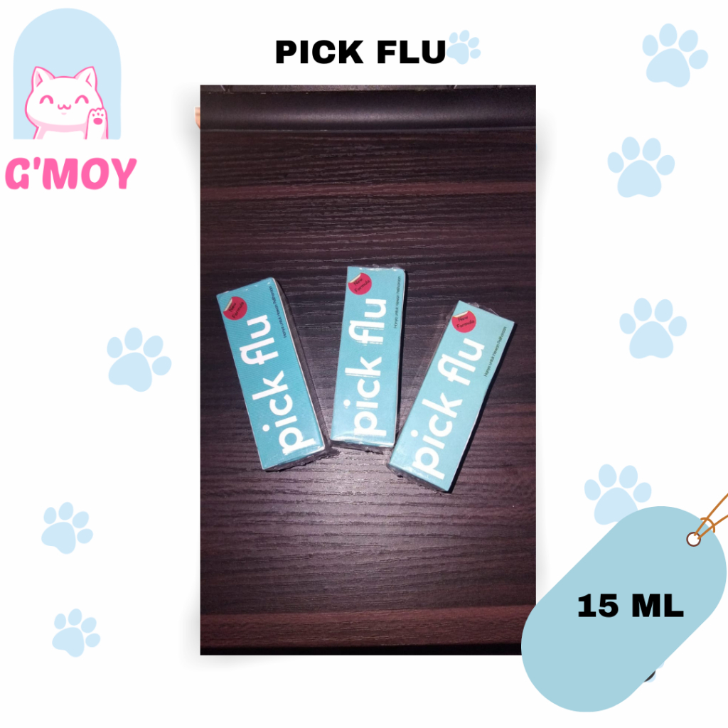 PICK FLU OBAT FLU BATUK KUCING ANJING 15ml - OBAT FLU BATUK KUCING ANJING - OBAT FLU BATUK HEWAN