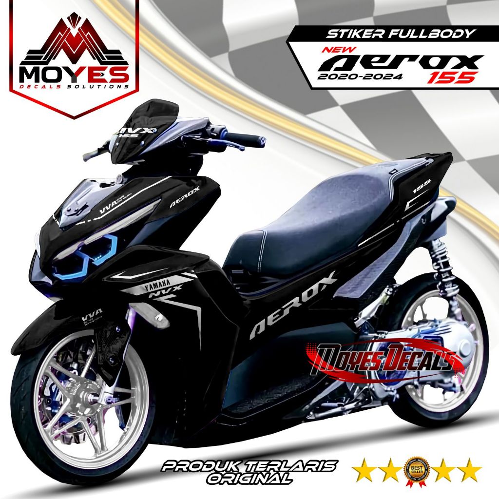 COD - Stiker Decal Aerox 155 New Connected 2021 2022 20223 2024 Full body Stiker Variasi Modifikasi