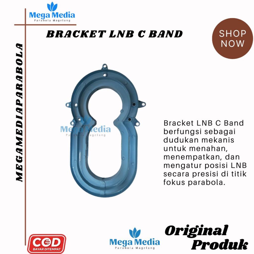 Bracket Breket Braket LNB C Band Holder LNB C band super ekonomis / Dudukan LNB Parabola Jaring