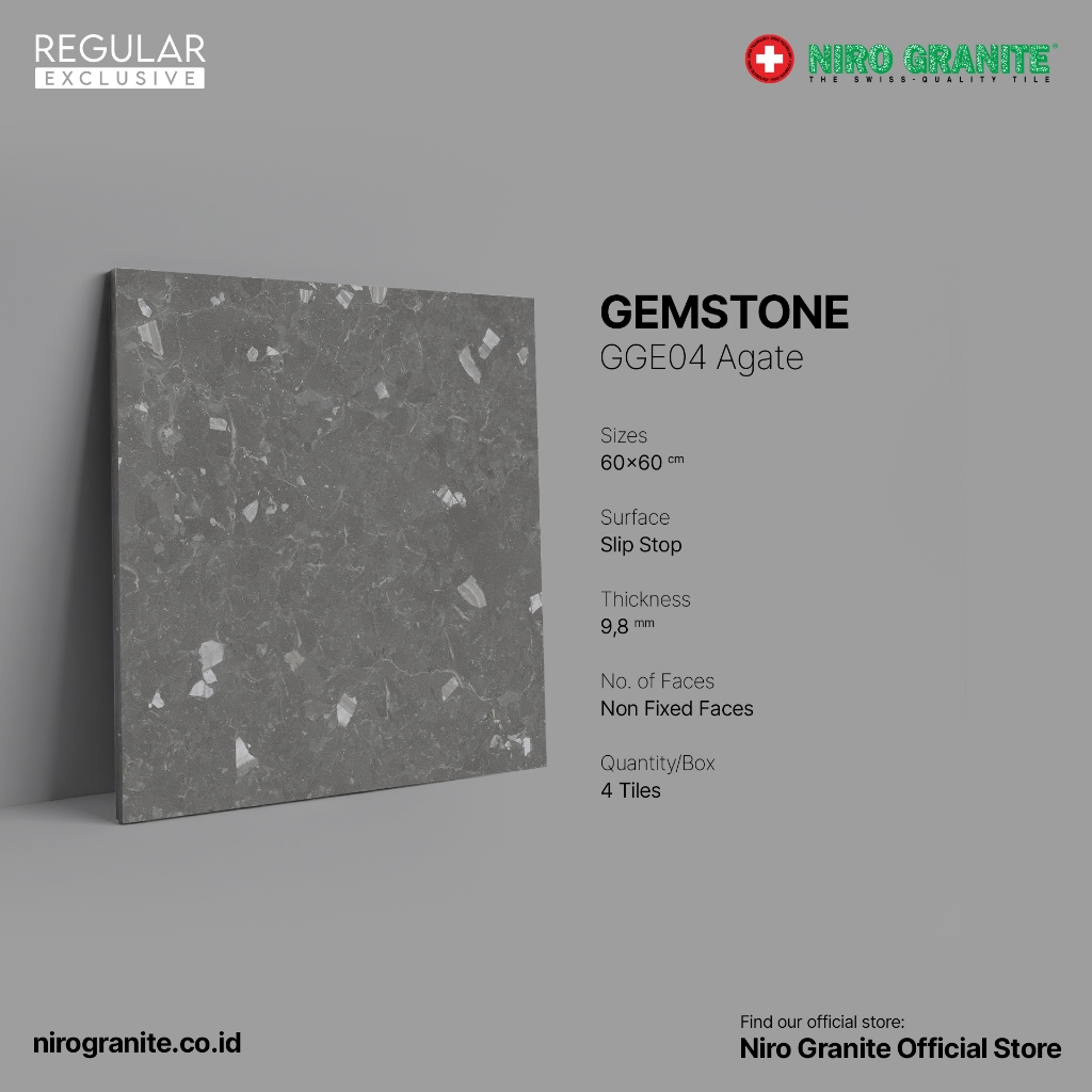 NIRO GRANITE 1st Grade - Gemstone GGE04 - Slip Stop - 60 x 60