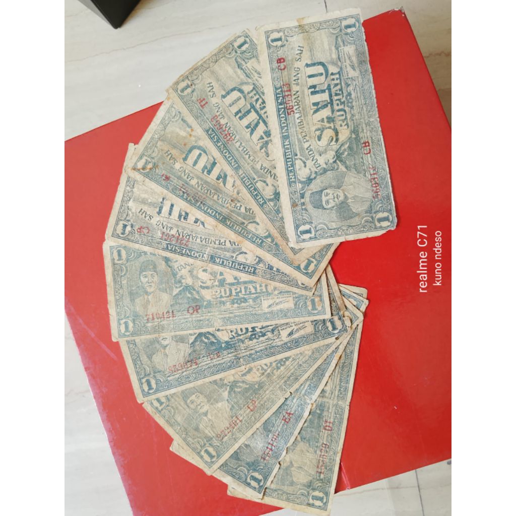 Uang kuno 1 rupiah Soekarno 1945