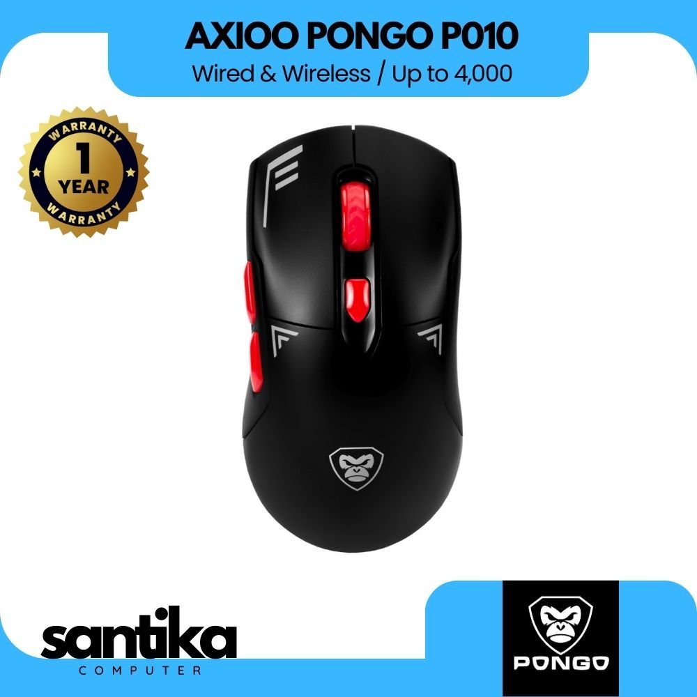 Mouse Gaming AXIOO Pongo P010 Dual Mode Gaming Mouse