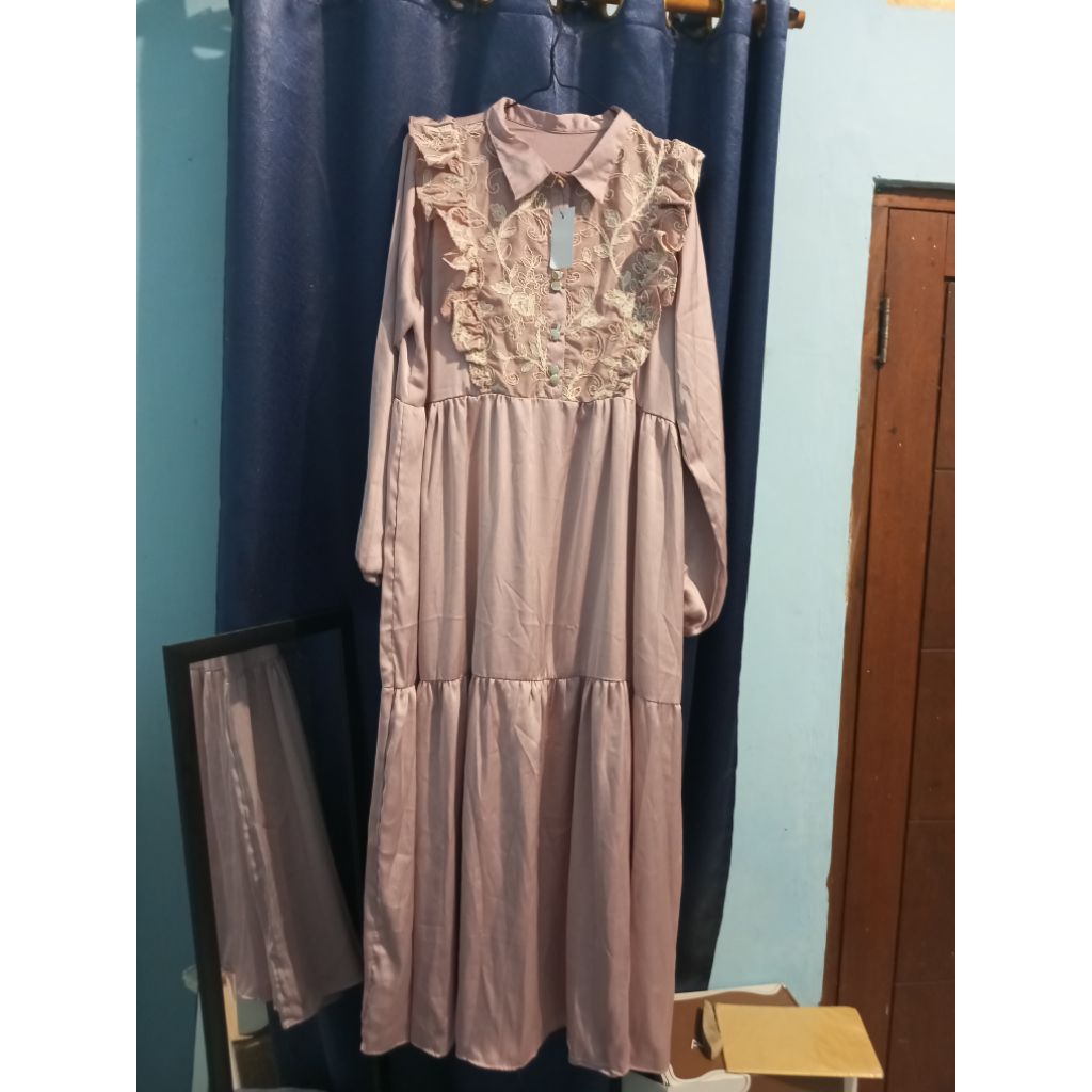 gamis silk sutra ea
