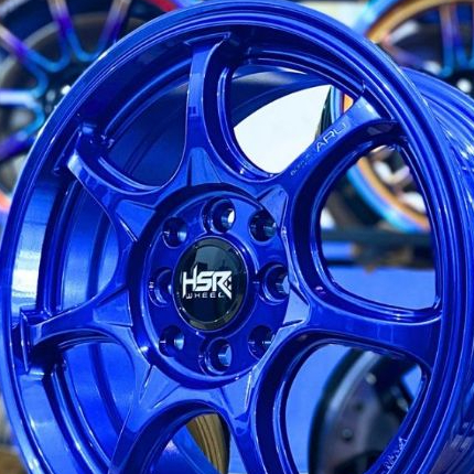 Velg Racing Mobil HSR ARU TC10 R15 PCD 4x100 4x114.3 Promo Gratis Ongkir Pelek Mobil Brio agya