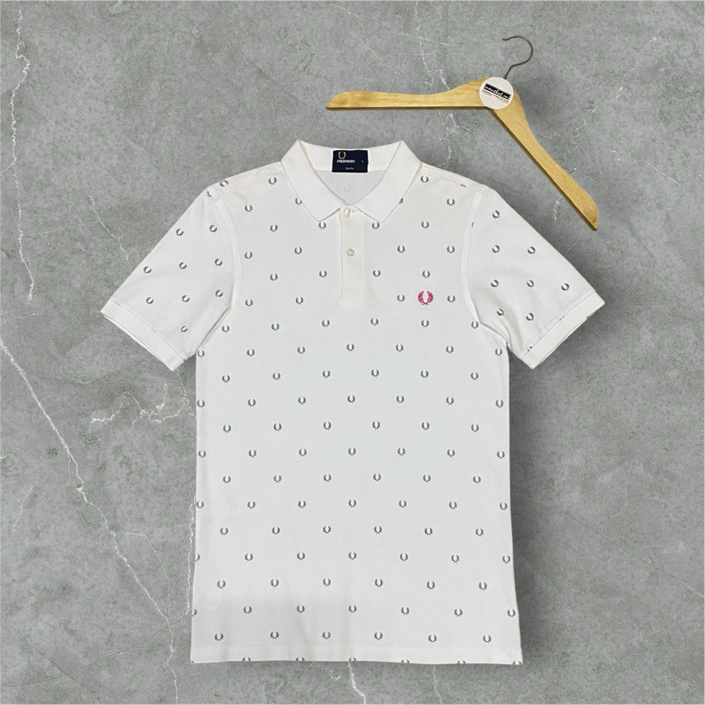 Fred Perry Polo Shirt Print M9304 White