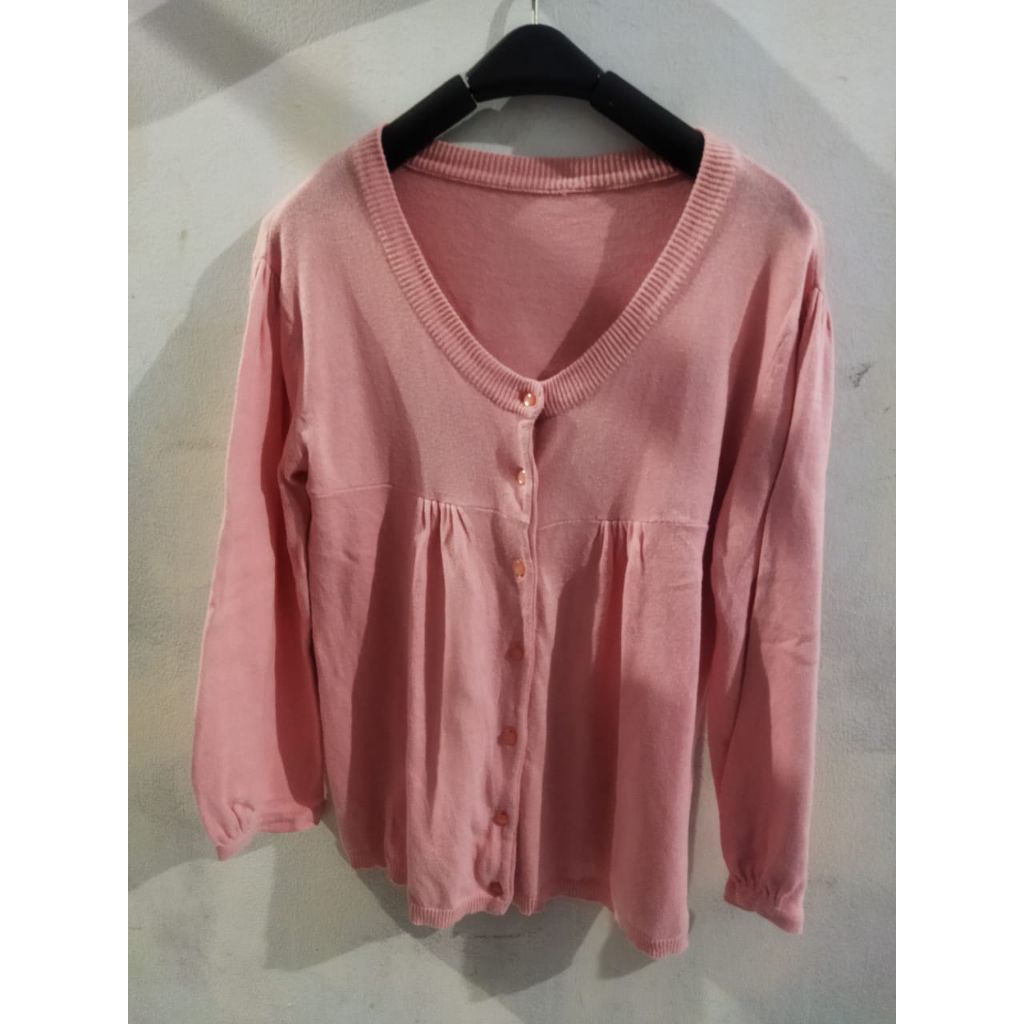 cardigan rajut halus