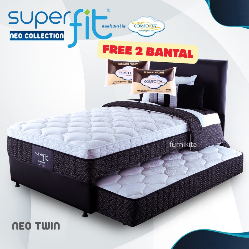 SUPERFIT By Comforta Springbed Neo Twin Fullset KASUR SPRINGBED ANAK