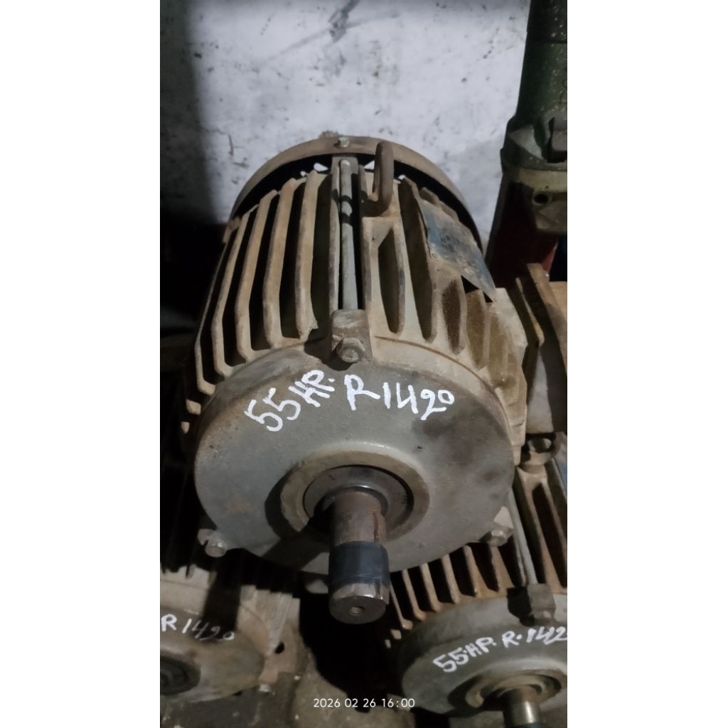 Dinamo Motor Listrik 3 Phase Industri Pabrik, 5 Hp Rpm 1400 'Merek Tatung Taiwan' Barang Dijamin Hid