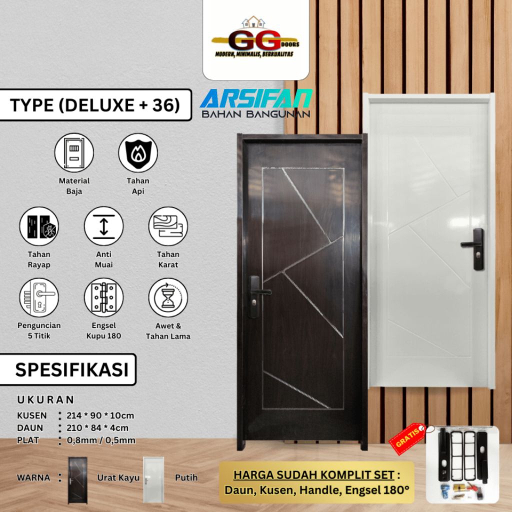 PINTU BAJA GG DOORS TYPE DELUXE +36