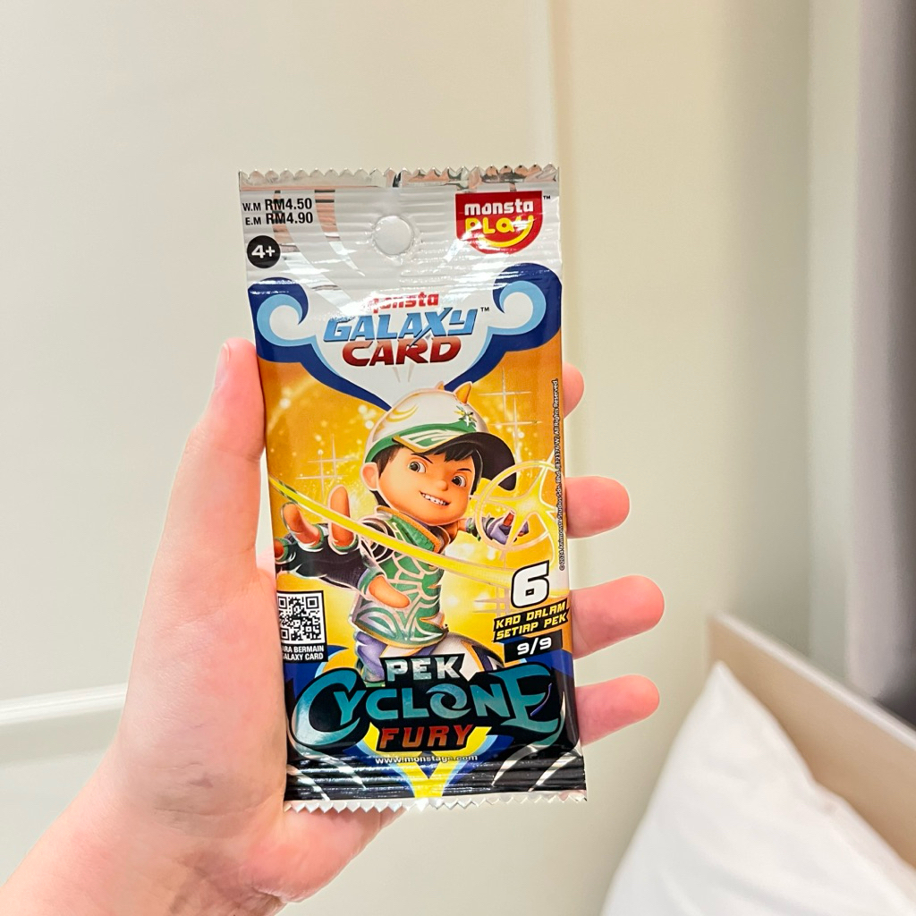 Kartu BoBoiBoy Pek Cyclone Fury ORI Malaysia no 9/9 (BOBOIBOY SORI)