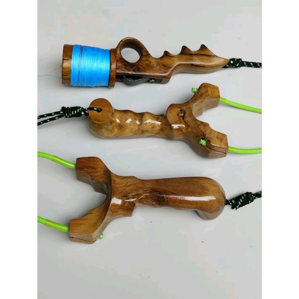 satu set ketapel ott kayu jati perhutani