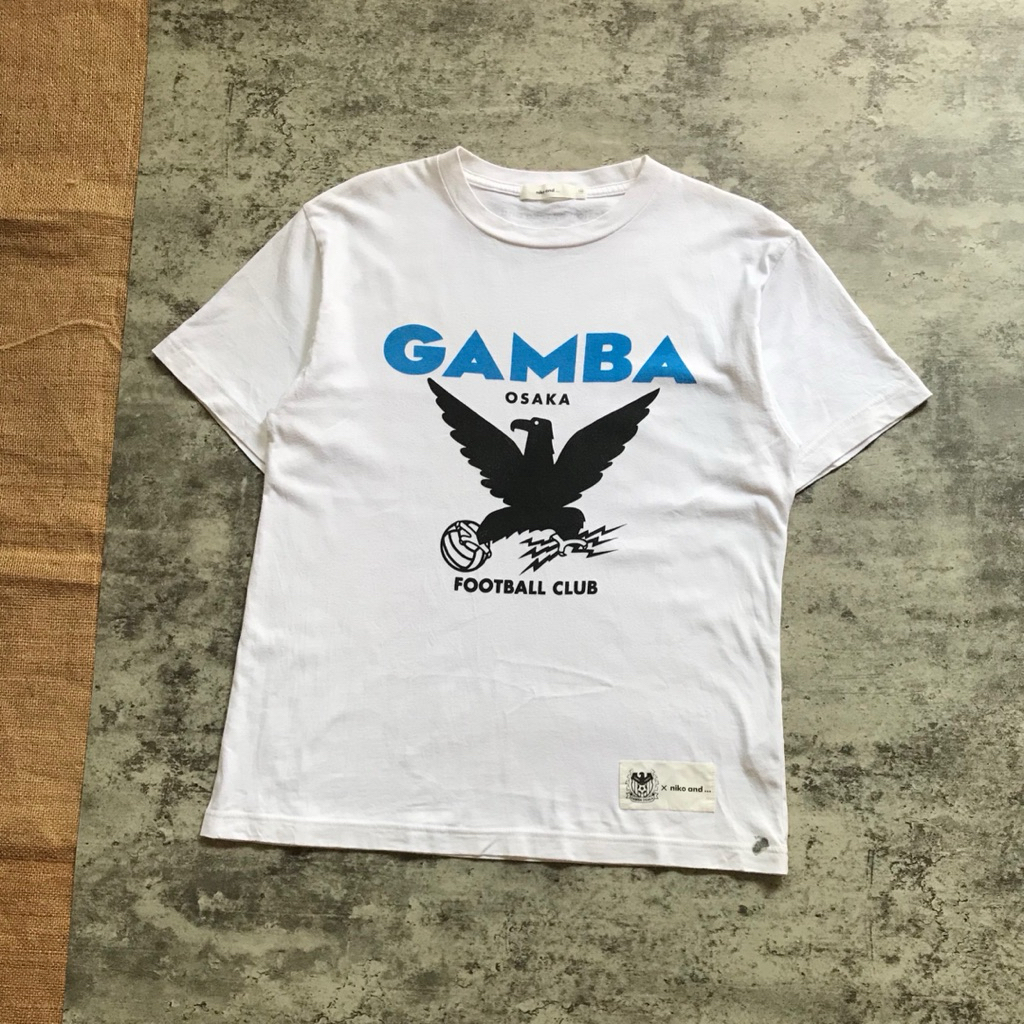 Kaos Branded Niko and x Gamba Osaka Tshirt